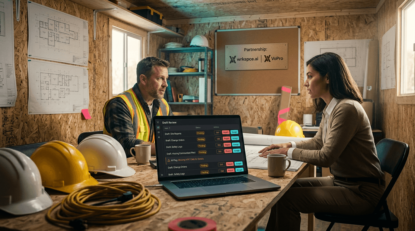 VoPro pilot partnership on a live jobsite